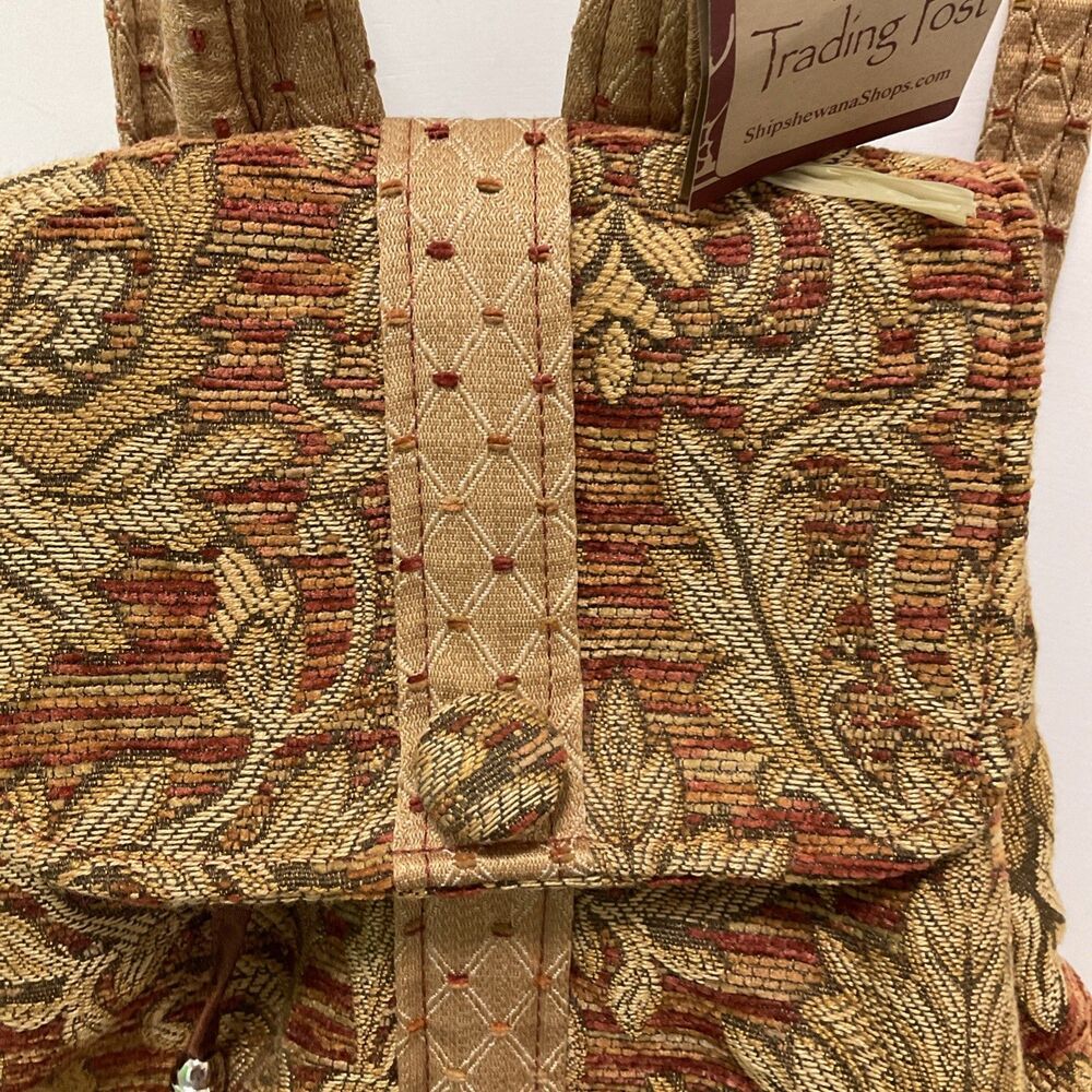 Vintage Jennifer Taylor Tapestry Back Pack Purse. NWT - Picture 5 of 9